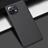 Захисний чохол Nillkin для Xiaomi Mi11 Lite 4G/5G Super Frosted Shield Black, фото 8