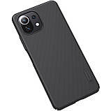 Захисний чохол Nillkin для Xiaomi Mi11 Lite 4G/5G Super Frosted Shield Black, фото 6
