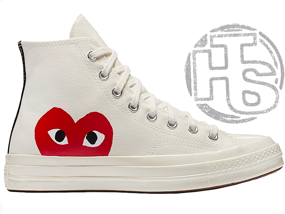 Жіночі кеди Converse Comme Des Garcons Play Chuck Taylor High Beige 150205C