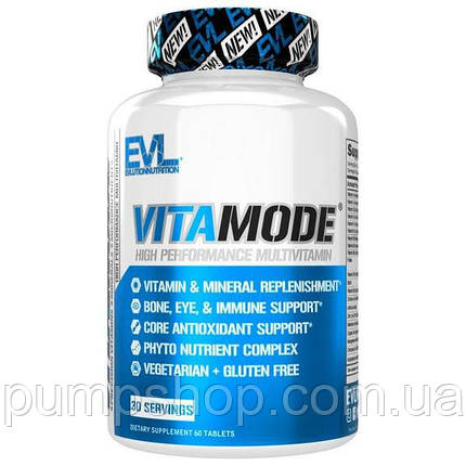 Чоловічі вітаміни Evlution Nutrition VitaMode 60 таб. (аналог Opti-men), фото 1