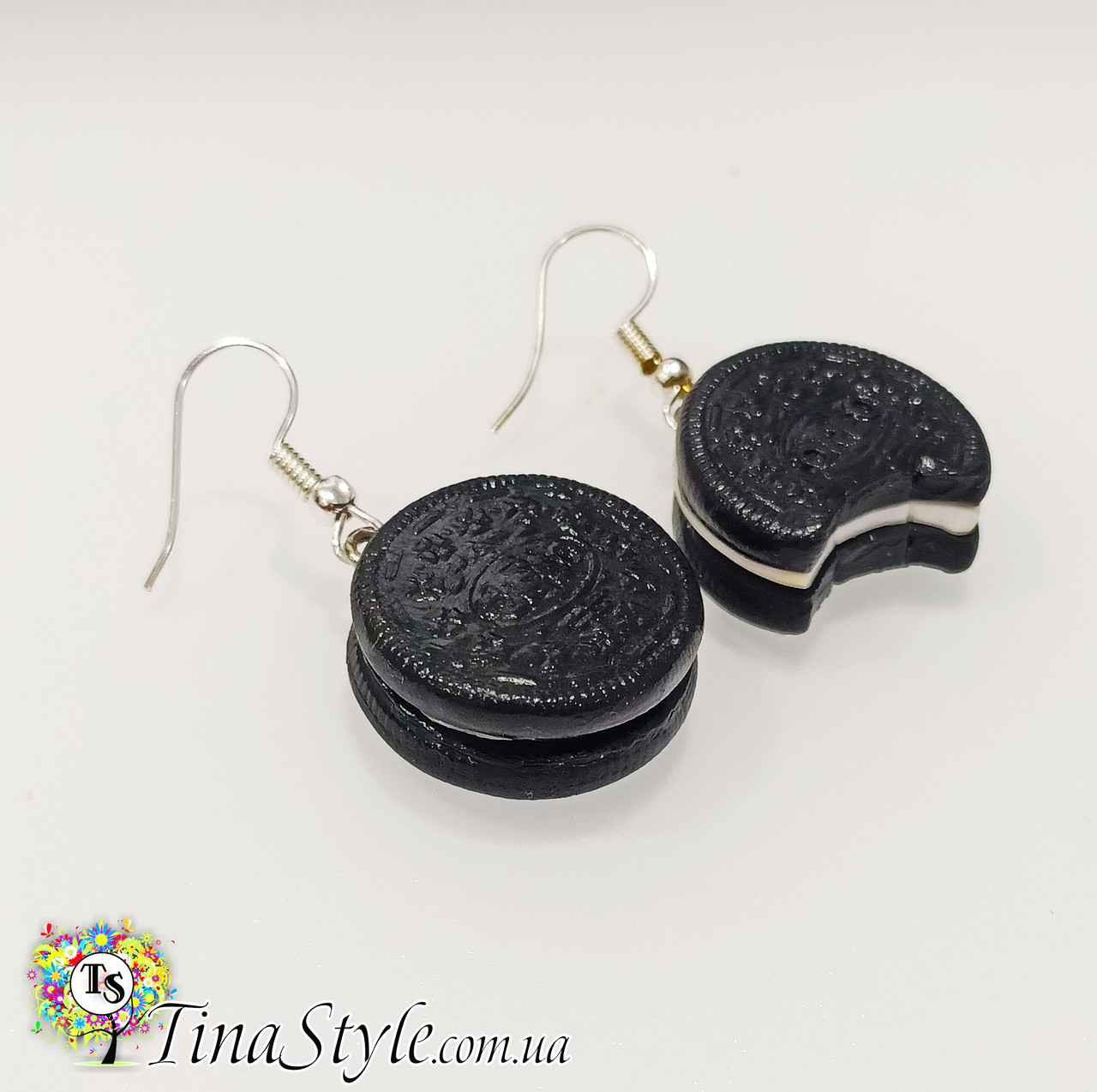Сережки Горіо Сережки печиво Oreo їжа прикраси, фото 1