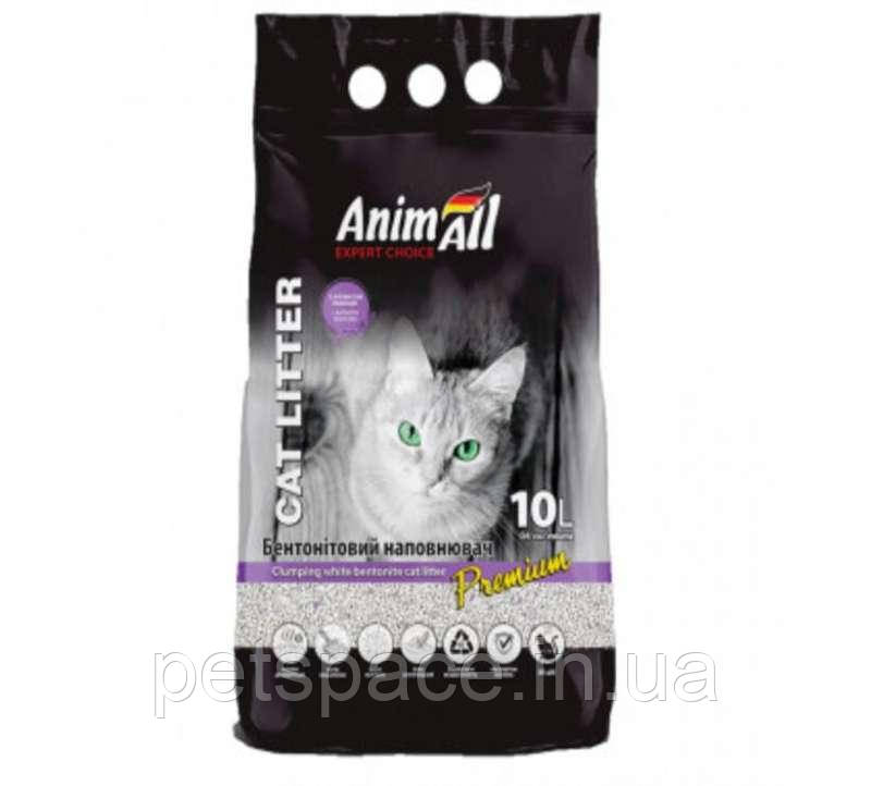 Бентонітовий наповнювач AnimAll Premium (ЕнімАлл Преміум з ароматом лаванди) 10 л