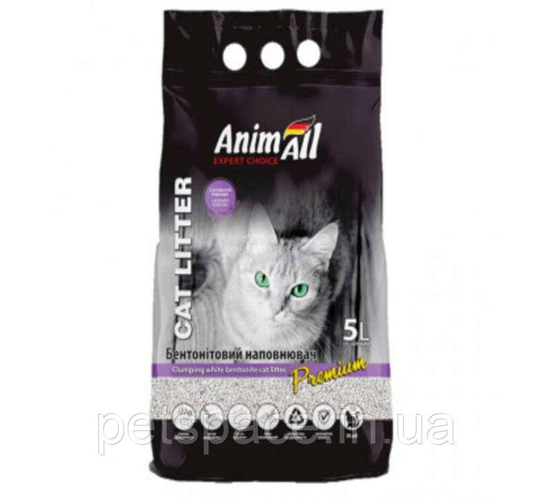 Бентонітовий наповнювач AnimAll Premium (ЕнімАлл Преміум з ароматом лаванди) 5 л