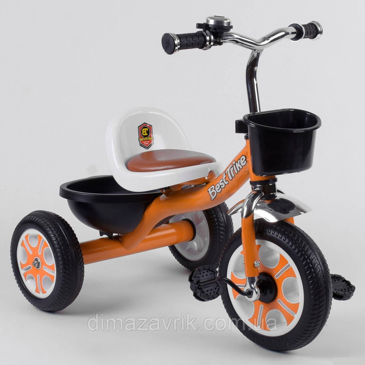 Велосипед 3-х колісний LM-5207 Best Trike, піна колесо, метал рама, дзвіночок, 2 корзини