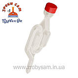 Гідрозатвор пластиковий (повітряний замок) S образний для ферментера., фото 2