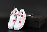 Кросівки жіночі Air Jordan 4 Retro Metallic Red CT8527-112, фото 2