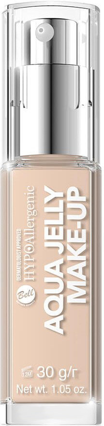 Тональний флюїд зволожуючий і матуючий Bell HypoAllergenic Aqua Jelly Make-Up №01