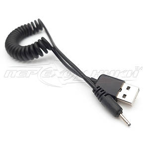 Кабель живлення USB to DC 2.0x0.6 мм для Nokia з тонким штекером, 1.2 м, фото 3