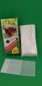 Фільтр - пакети для чаю (100шт)малий (6см*8см+4см) (1 уп.)