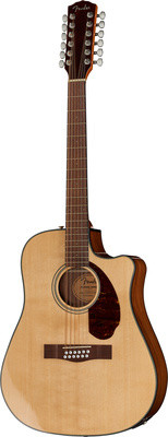 12 струнна електро-акустична гітара FENDER CD-140SCE-12 NAT (Кейс в комплекті)