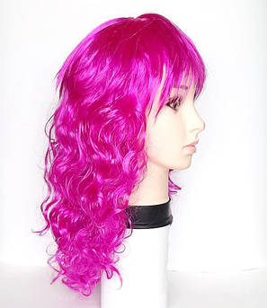 Перука кучерявий фіолетовий (55 см), фото 2