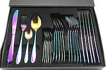 Набір столових предметів A-PLUS Rainbow на 6 персон, Комплект столових предметів Райдужний