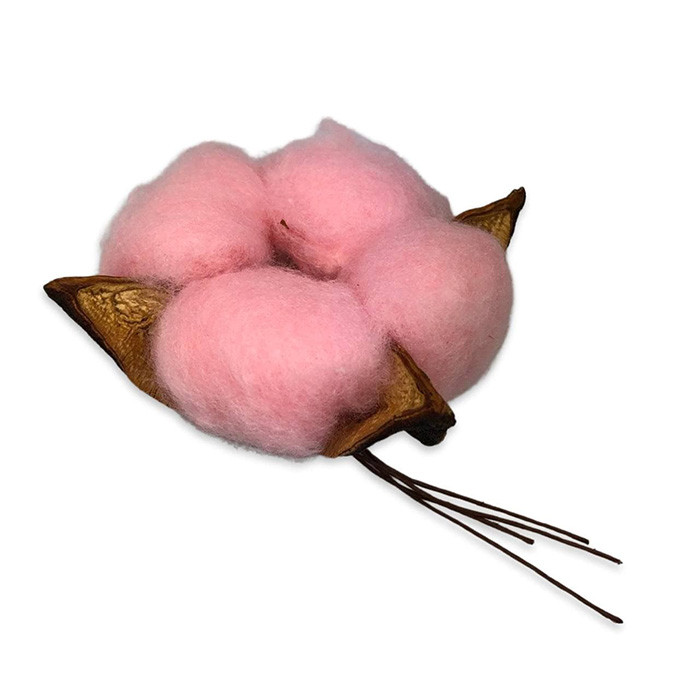 Бавовна рожева 5 см 20 шт, фото 1