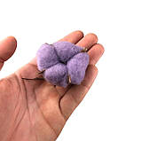 Бавовна фіолетова 5 см 20 шт, фото 3