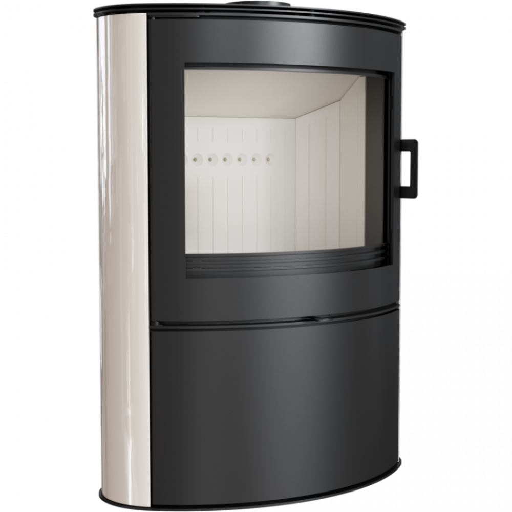 Кахельна піч-камін Kratki KOZA AB S/2 кахель кремова (10,0 кВт), фото 1