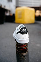 Кросівки Adidas Stan Smith White Black, фото 5