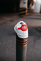 Кросівки Adidas Stan Smith White Red, фото 5