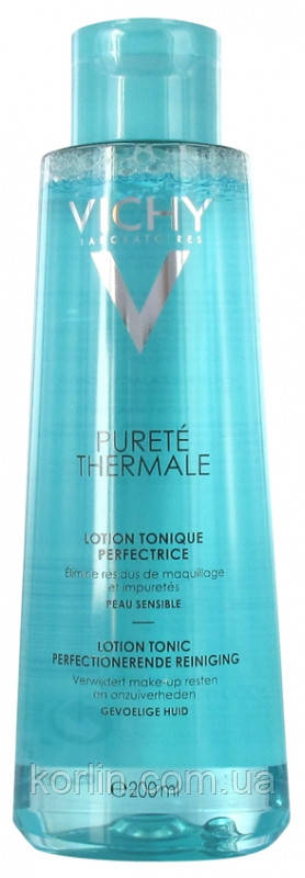 Vichy Purete Thermale Perfecting Toner Удосконалювальний Тонік Для всіх Типів Кіжі Пюрте Термаль 200 мл.