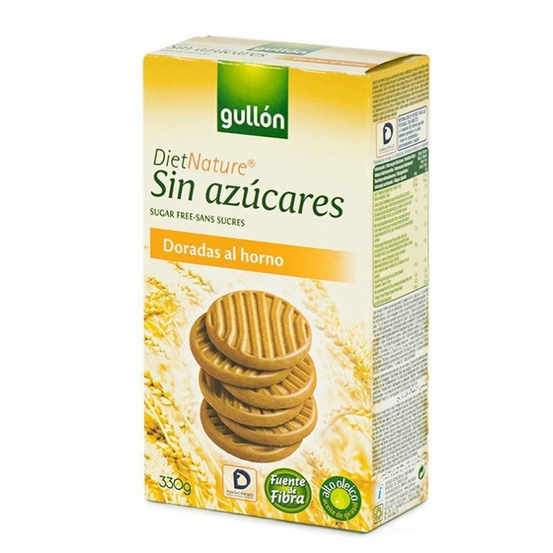 Печиво Без Цукру Gullon Diet Nature Sin Azucares Doradas al Horno 330 г Іспанія (опт 5 шт)