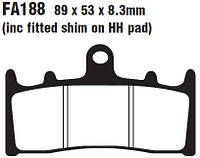 Гальмівні колодки EBC FA188HH