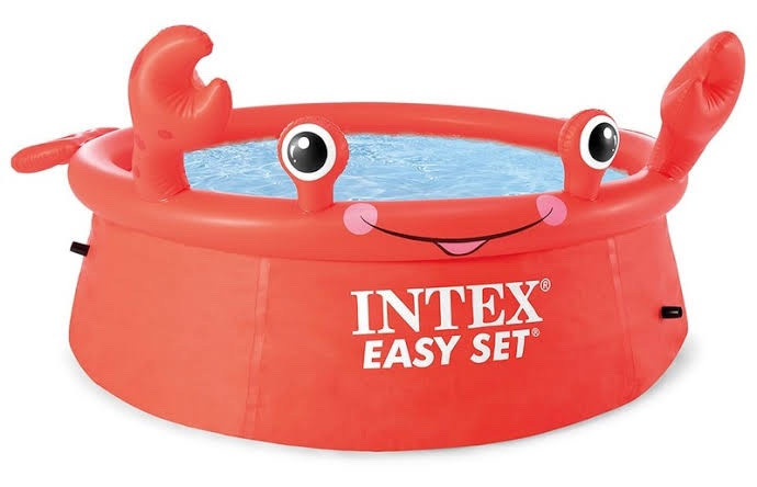 Intex Басейн наливний надувний 26100 Crab Easy Set 183х56см, об'єм: 880л, вага: 3,7кг для дітей та дорослих Краб, фото 1