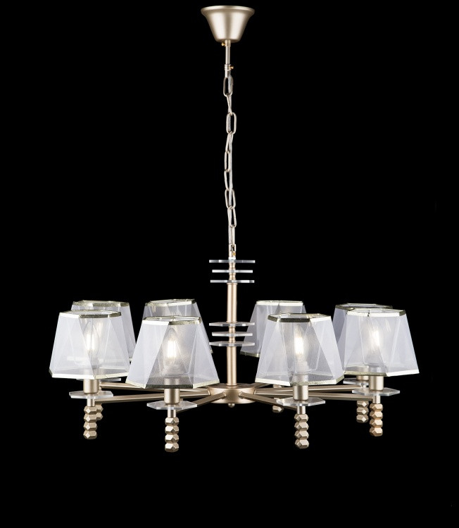 Підвісна люстра на ланцюзі з абажурами L80196/8 (SHABIN), фото 1