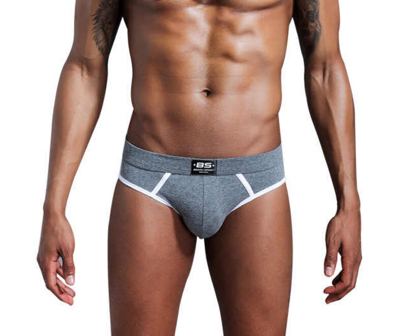 Бріфи чоловічі сучасного крою Beach Sport. Колір: сірий, фото 1