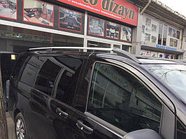 Mercedes V447 Хром рейлінги ELITE з пласт-м кріпленням Compact TMR Рейлінгі Мерседес Бенц Віто W447