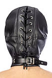 Капюшон для БДСМ Fetish Tentation Closed BDSM hood in leatherette SO4670, фото 2