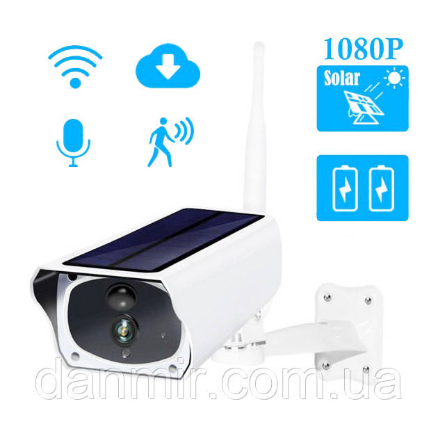 Вулична камера відеоспостереження CAD F20 Бездротова WiFi IP-камера з сонячною панеллю