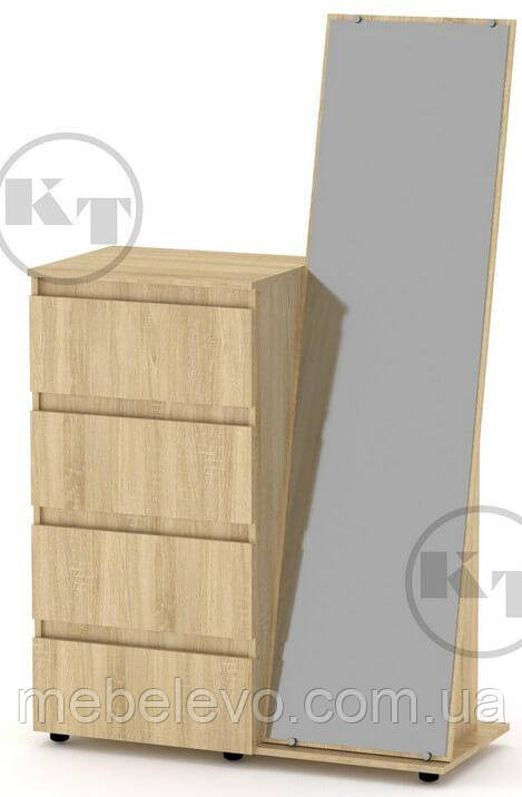 Комод-дзеркало 1660х1000х450мм Компаніт дуб сонома