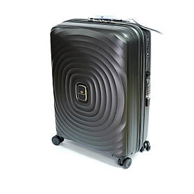 Пластикова валіза Snowball, на 4 колесах, велика, 103 л, чорна