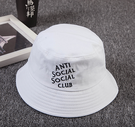 Панама Bucket Hat Anti Social Social Club ASSC Біла, фото 1