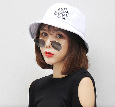 Панама Bucket Hat Anti Social Social Club ASSC Біла, фото 3