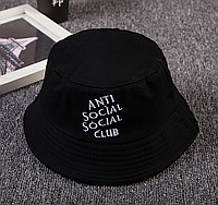 Панама Bucket Hat Anti Social Social Club ASSC Черная