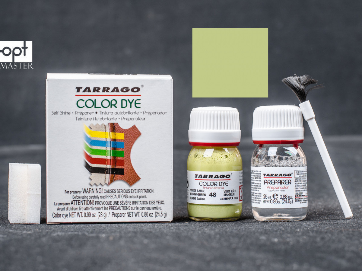 Краска для кожи цв.зеленая ива + очиститель Tarrago Color Dye, 2*25 мл,TDC05(48) - фото 1 - id-p520602778