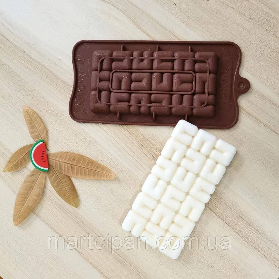 Плитка Лабіринт силікон форма для заливання шоколаду