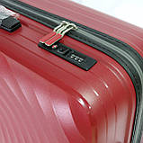 Пластикова валіза Snowball, на 4 колесах, велика, 103 л, бордова, фото 3