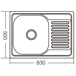 Мийка кухонна ZX Чехія Z6350-06-160D (decor) (ZM0562), фото 3
