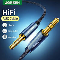 Оригинальный аудио кабель Ugreen AV112 AUX Jack 3.5 - Jack 3.5 1 метр Blue