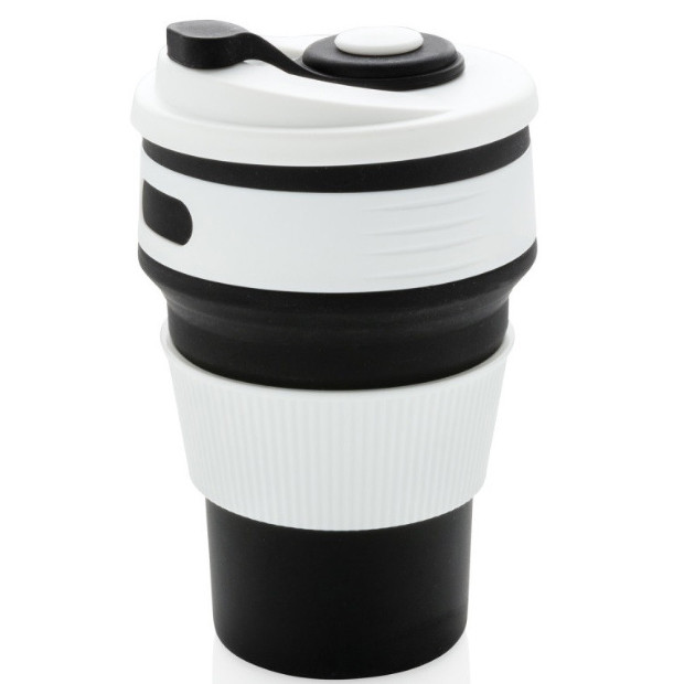 Чашка силіконова Collapsible 5332 350мл, складна, чорна S