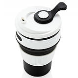 Чашка силіконова Collapsible 5332 350мл, складна, чорна (SH017241), фото 3