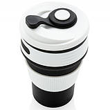Чашка силіконова Collapsible 5332 350мл, складна, чорна (SH017241), фото 4
