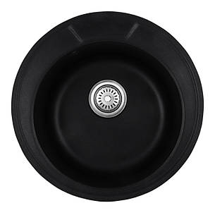 Мийка кухонна HB HB8301-G226 BLACK 490x180 (HB0971), фото 1