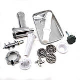 Мясорубка електром'ясорубка Domotec MS2018 1600W White (SH007567), фото 2