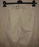 Жіночі молодіжні штани з вельвету молочного кольору з хлястиком на спинці 36 38 Solar, фото 6
