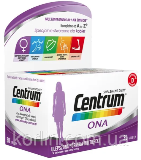 Centrum ONA Центрум ОНА Вітаміни Для жінок Австрія 30 таблеток