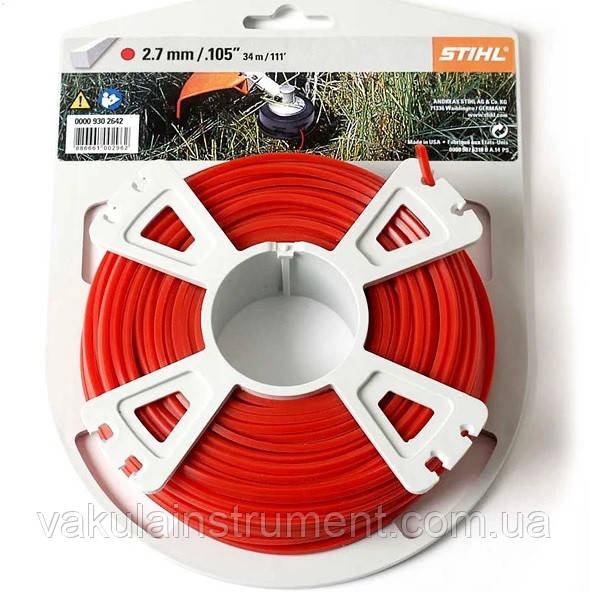 Косильна струна квадратна 2,7 мм*32м, фото 1