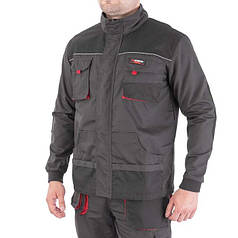 Куртка робоча 80 % поліестер, 20 % бавовна, щільність 260 г/м2, XXXL INTERTOOL SP-3006