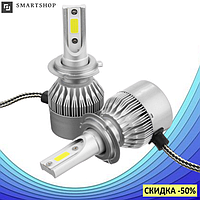 Комплект автомобильных LED ламп C6 H7 (3800Лм, 36Вт) - Светодиодные лампы, Автолампа, Ближний, Дальний свет!